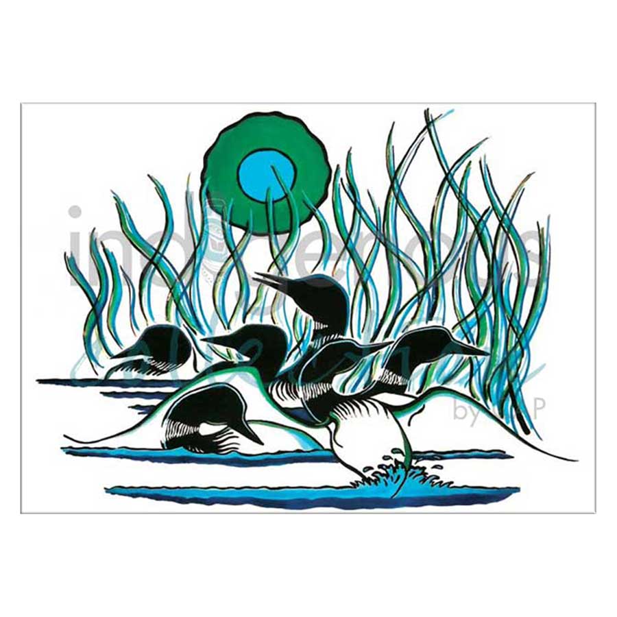 Family of Loons Canvas Prints