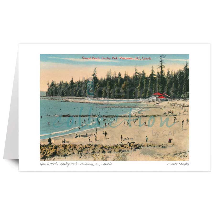 Second Beach, Stanley Park, Vancouver, BC, Canada by artist Andrea Meuller