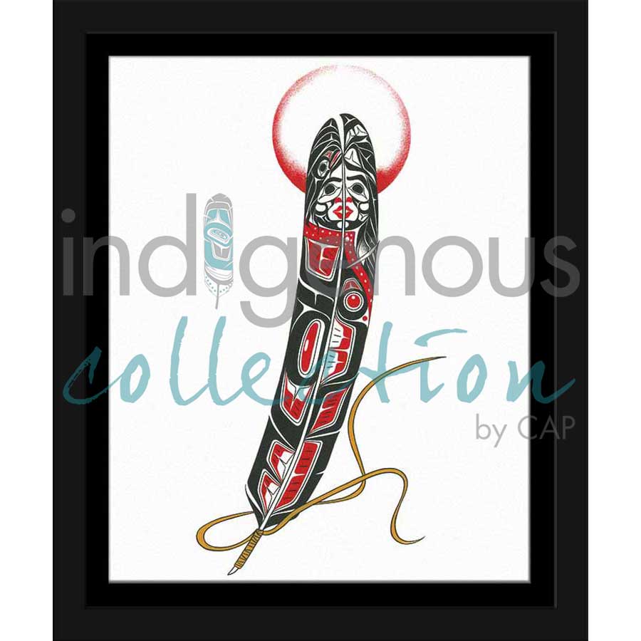 Feather by artist Richard Shorty - Northern Tutchone. Indigenous Collection