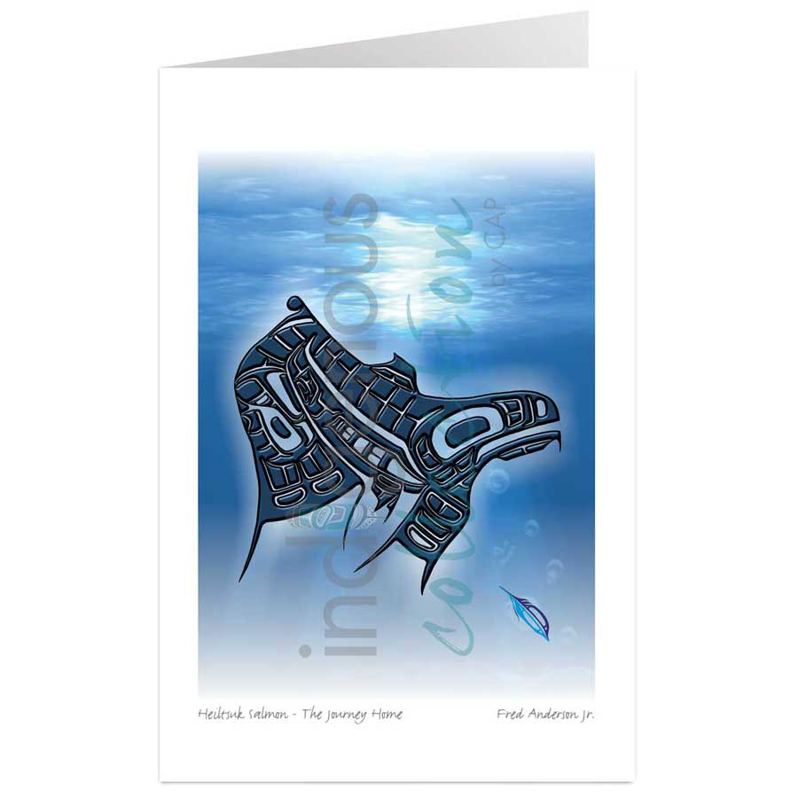 Heiltsuk Salmon ‚Äì The Journey Home by artist Fred Anderson