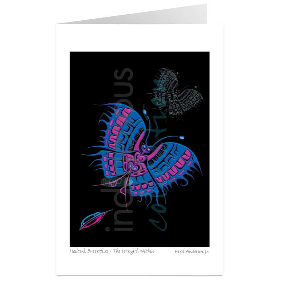 Heiltsuk Butterflies ‚Äì The Strength Within by artist Fred Anderson