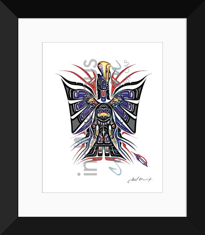 Heiltsuk Eagle "Lift Us Up" Limited Edition. Indigenous Collection