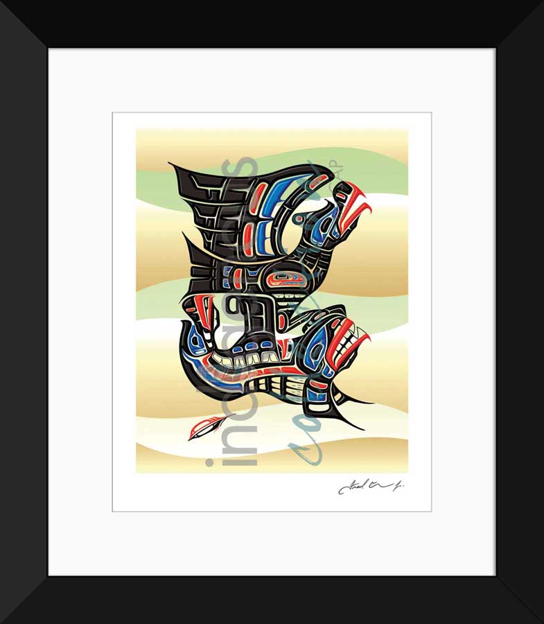Heiltsuk Thunderbird and Killer Whale Limited Edition. Indigenous Collection