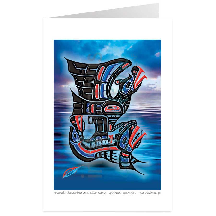 Heiltsuk Thunderbird and Killer Whale ‚Äì Spiritual Connection by artist Fred Anderson