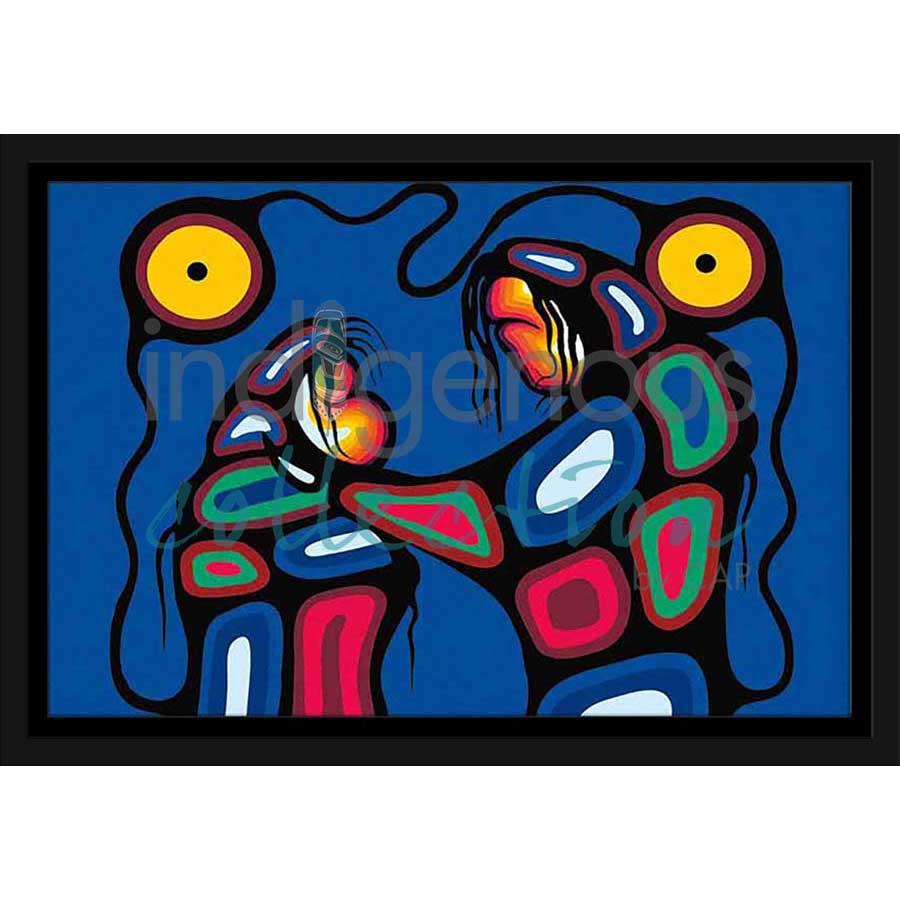 Teaching The Young by artist Frank Polson - Algonquin. Indigenous Collection