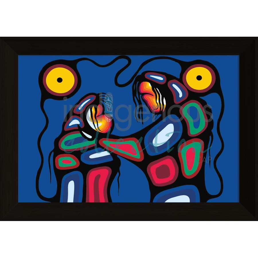 Teaching The Young by artist Frank Polson - Algonquin. Indigenous Collection