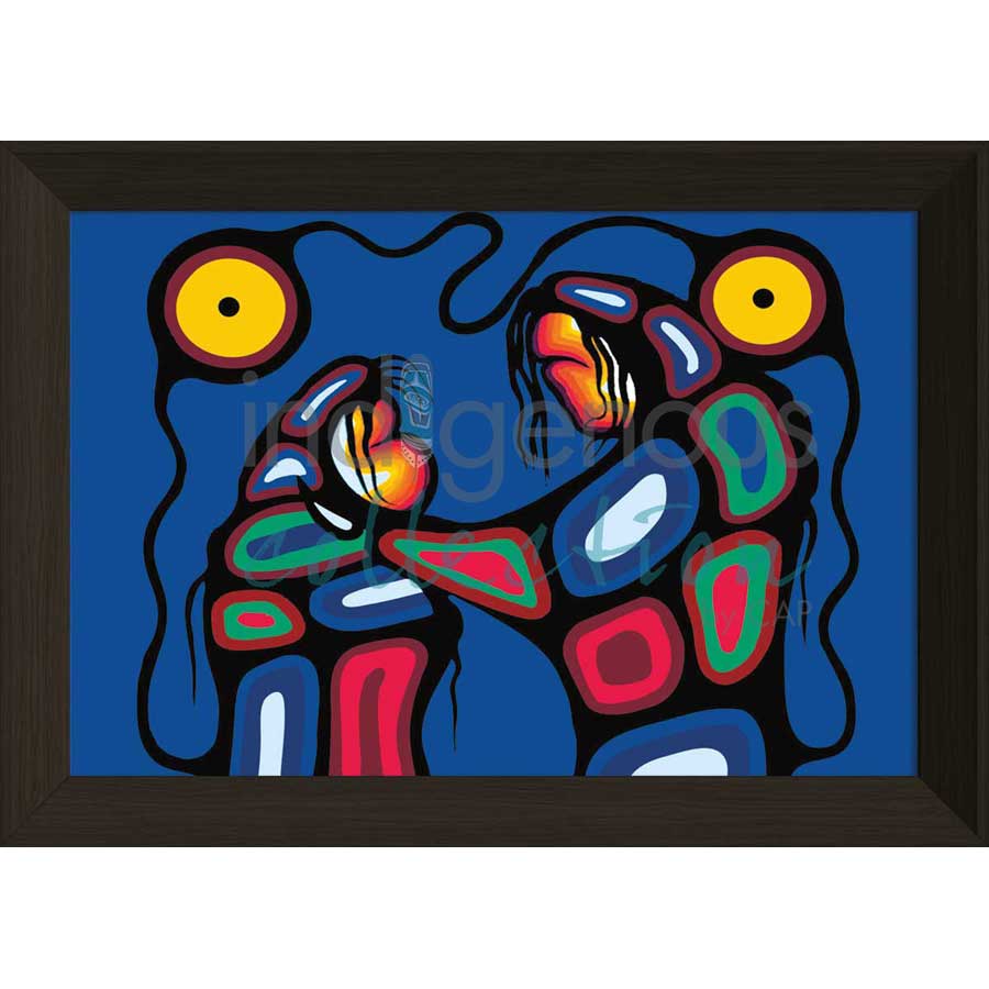 Teaching The Young by artist Frank Polson - Algonquin. Indigenous Collection