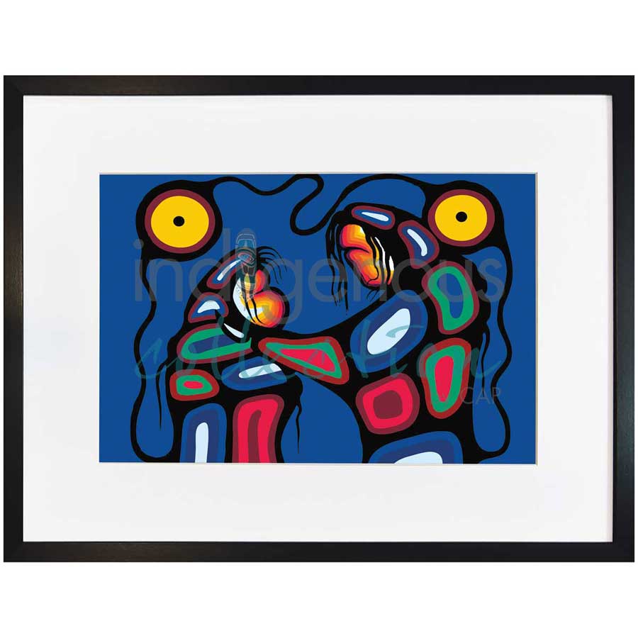 Teaching The Young by artist Frank Polson - Algonquin. Indigenous Collection