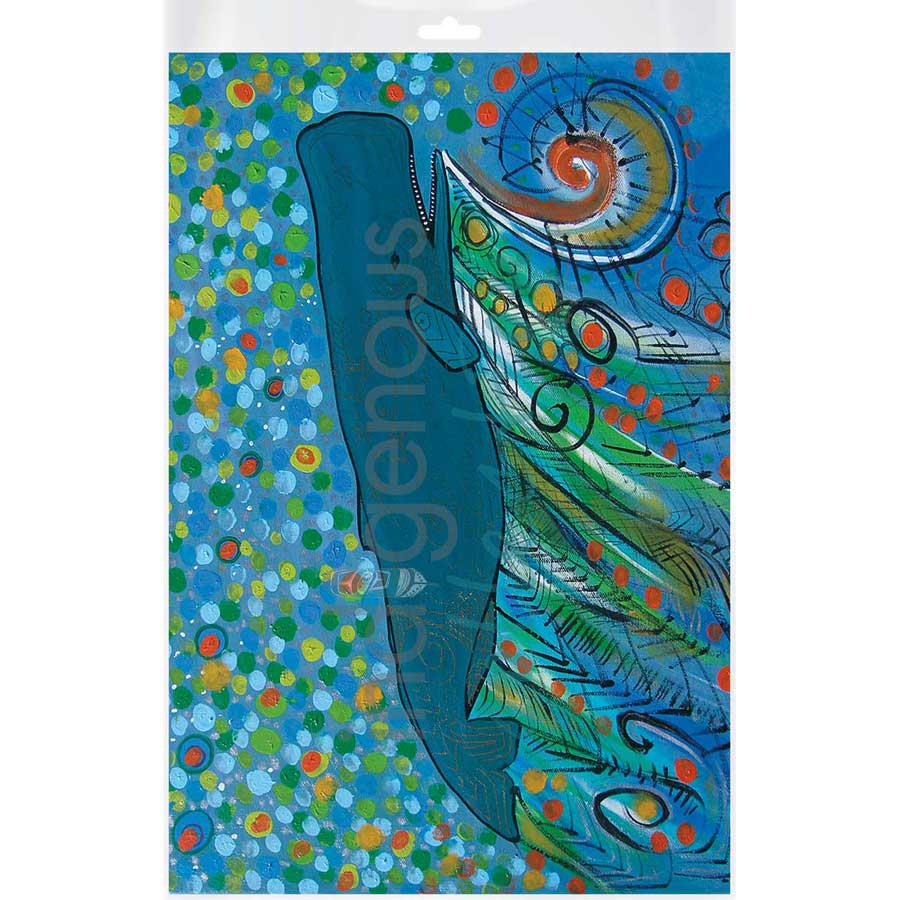 Petroglyph Sperm Whale by artist Alan Syliboy - Mi'kmaq. Indigenous Collection