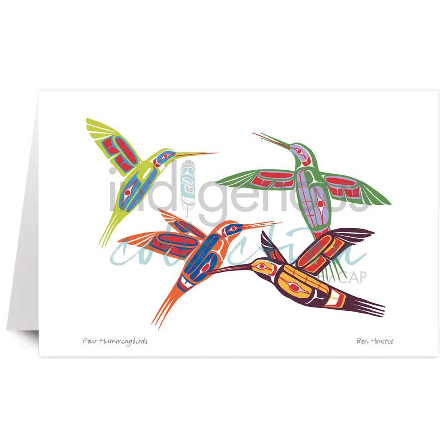Four Hummingbirds by artist Ben Houstie