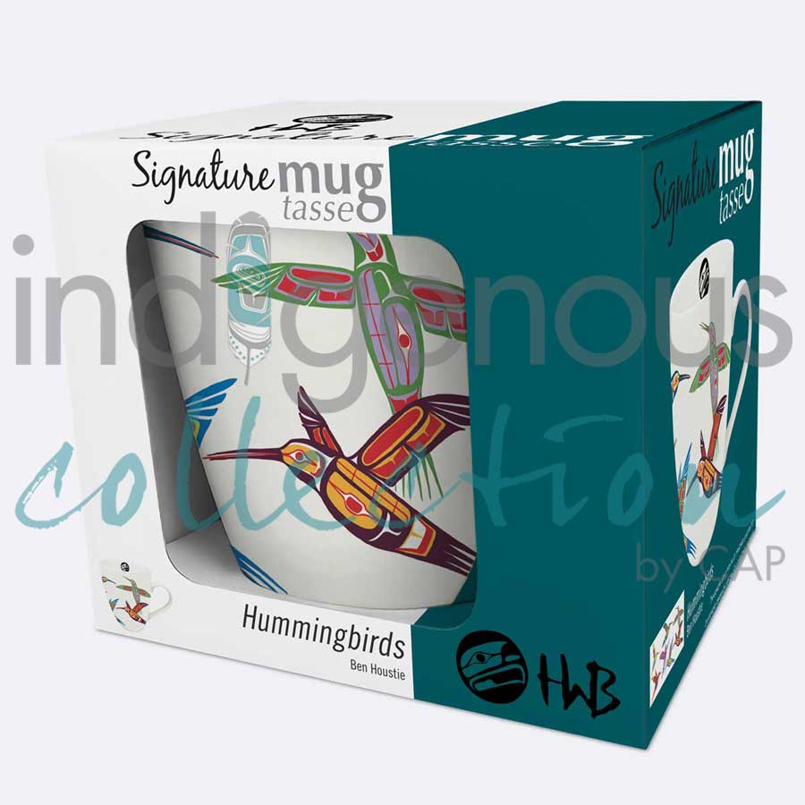 Four Hummingbirds 18 oz. Signature Mug by artist Ben Houstie