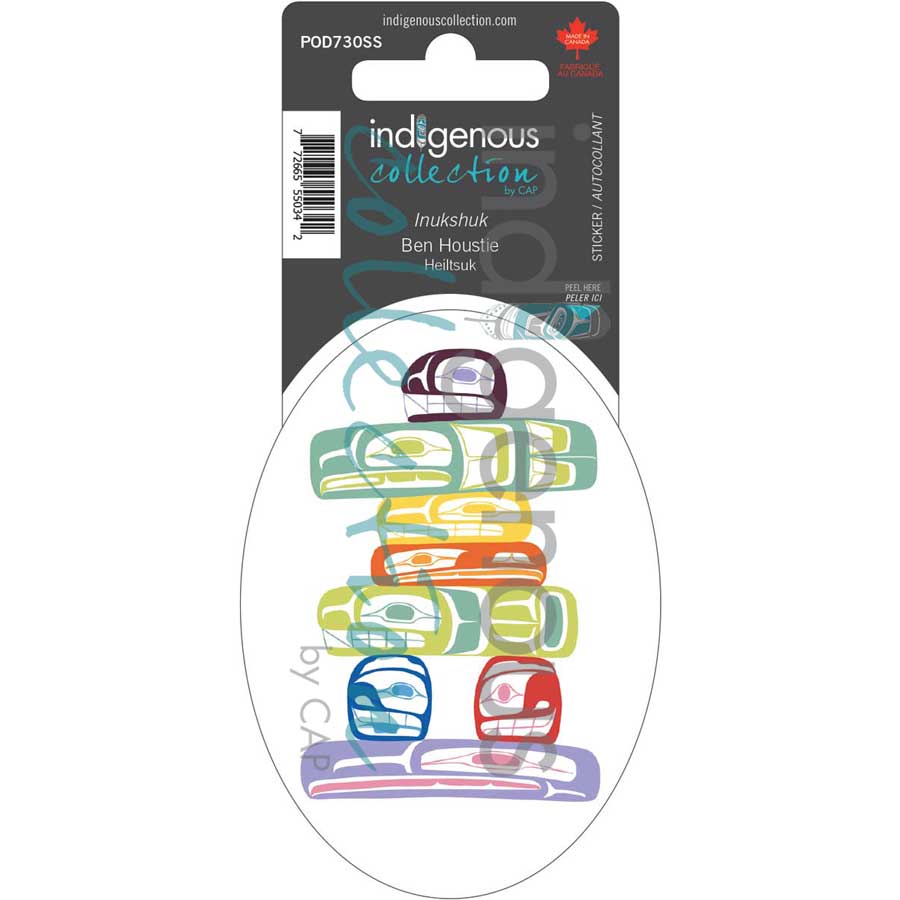 Inukshuk Sticker by artist Ben Houstie