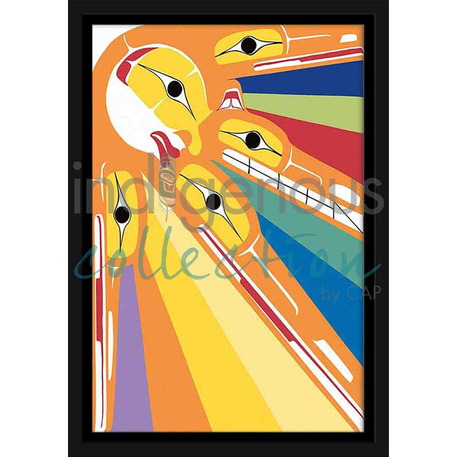 Sun by artist Ben Houstie - Heiltsuk. Indigenous Collection