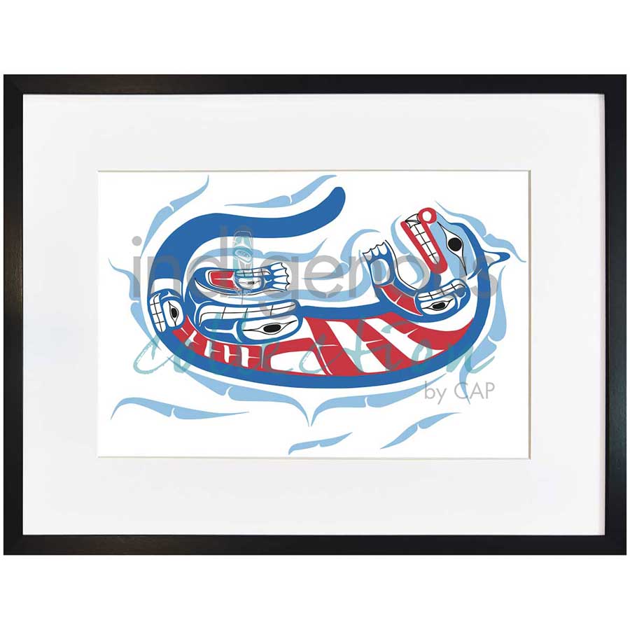 Sea Otter by artist Ben Houstie - Heiltsuk. Indigenous Collection