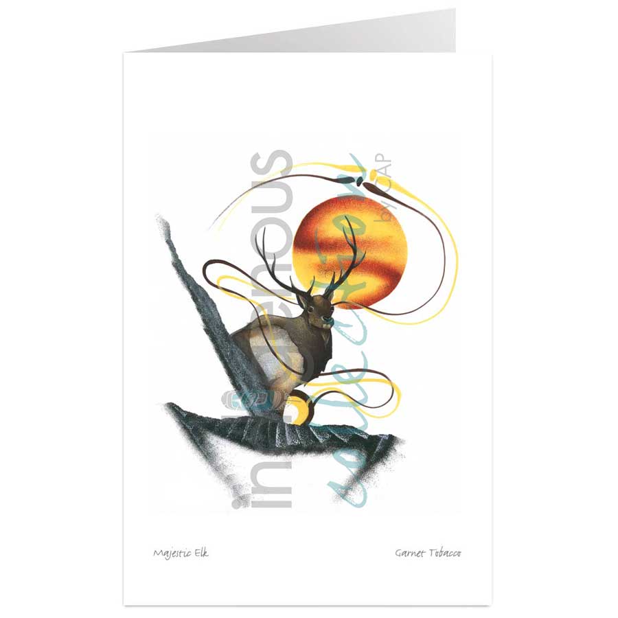 Majestic Elk by artist Garnett Tobacco