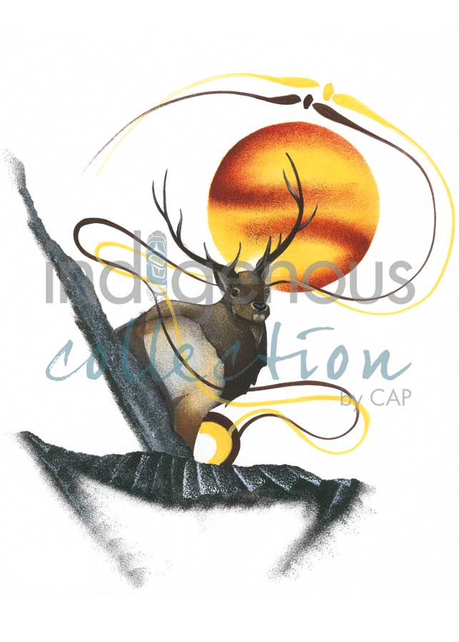 Majestic Elk by artist Garnett Tobacco