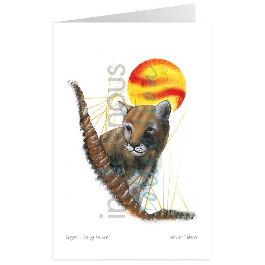 Cougar - Young Hunter by artist Garnett Tobacco