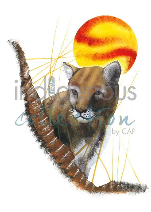 Cougar - Young Hunter by artist Garnett Tobacco
