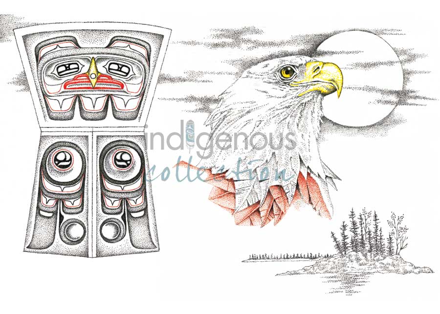 Spirit Eagle of the Copper by artist Charles Silverfox