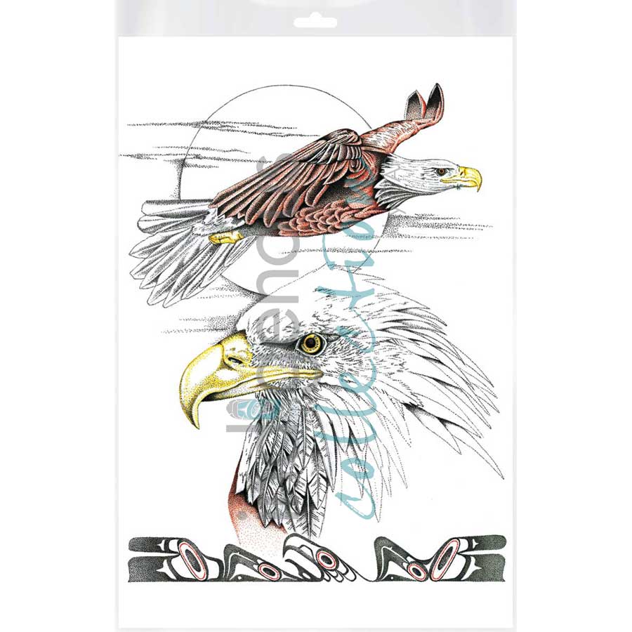 Flying with the Wind by artist Charles Silverfox - Tlingit. Indigenous Collection
