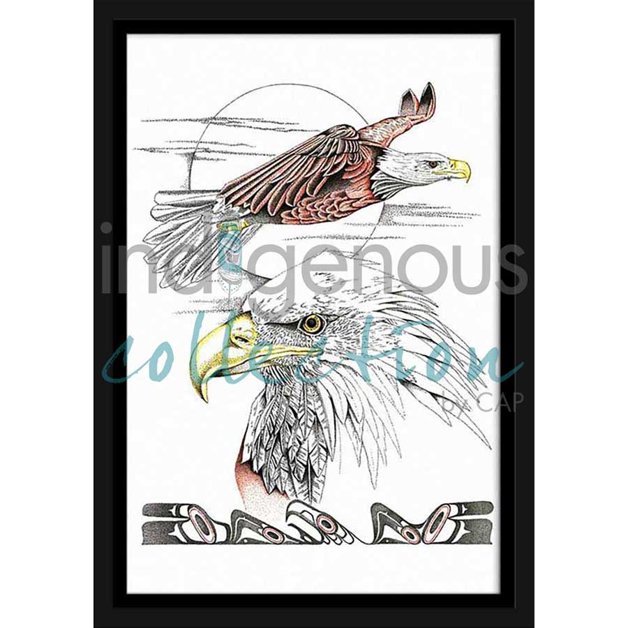Flying with the Wind by artist Charles Silverfox - Tlingit. Indigenous Collection