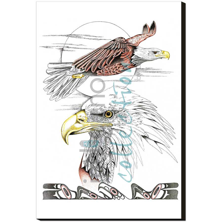 Flying with the Wind by artist Charles Silverfox - Tlingit. Indigenous Collection