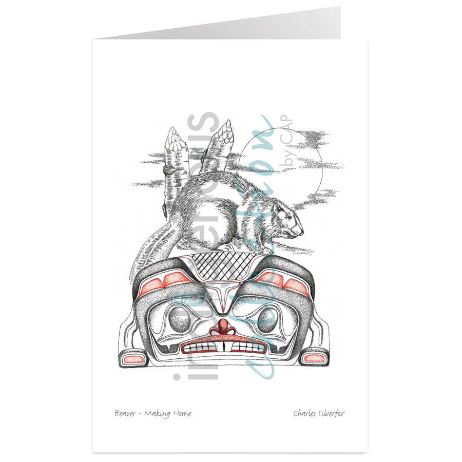 Beaver ‚Äö√Ñ√¨ Making Home by artist Charles Silverfox