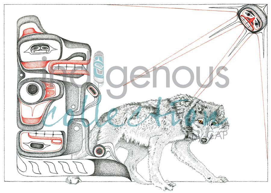 Wolf by artist Charles Silverfox