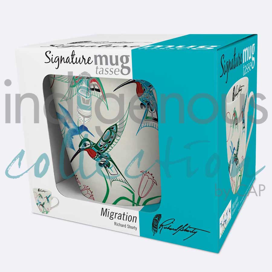 Migration 18 oz. Signature Mug by artist Richard Shorty