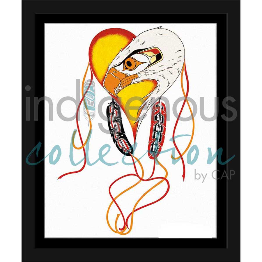 Eagle Heart by artist Richard Shorty - Northern Tutchone. Indigenous Collection