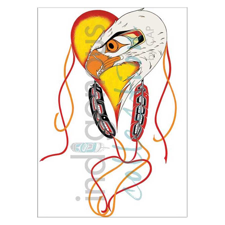 Eagle Heart Canvas Prints