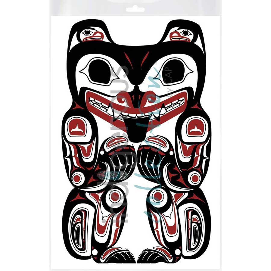 Haida Grizzly Bear by artist Clarence Mills - Haida. Indigenous Collection