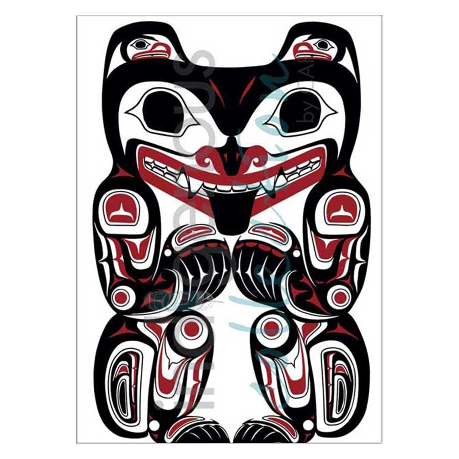 Haida Grizzly Bear Canvas Prints