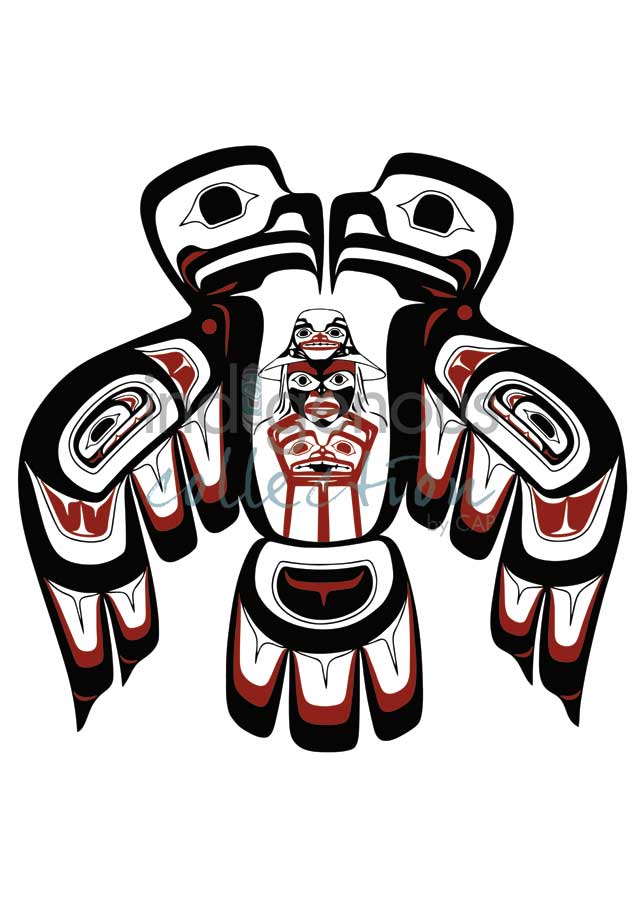 Haida Split Eagle by artist Clarence Mills