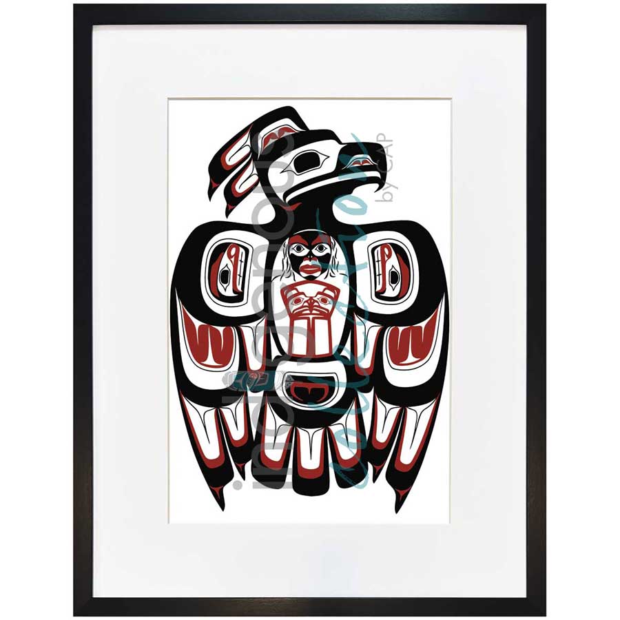 Haida Thunderbird by artist Clarence Mills - Haida. Indigenous Collection
