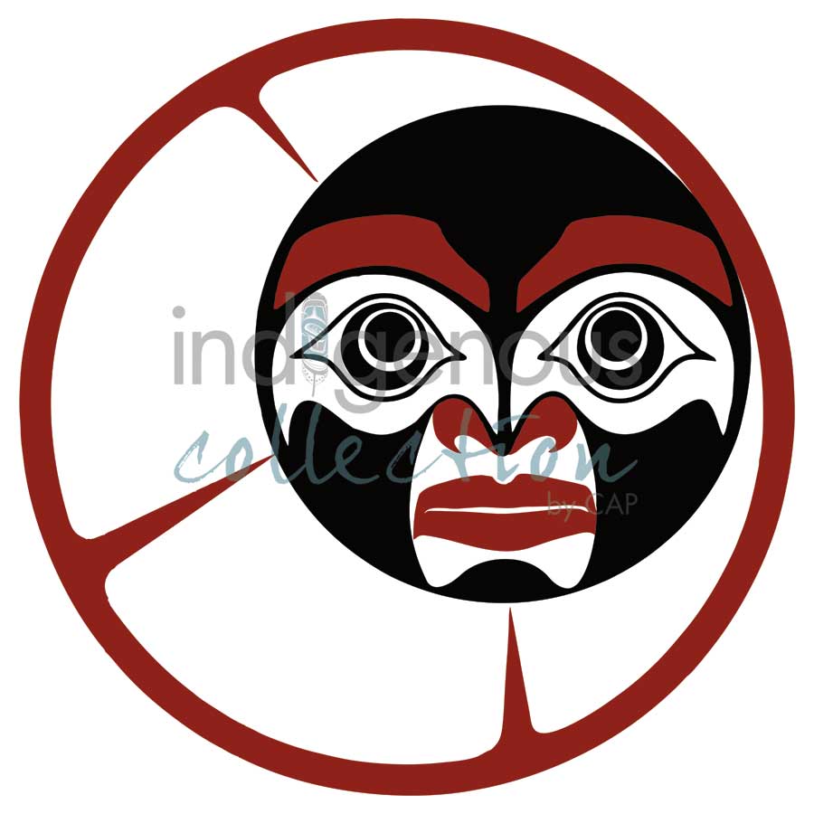 Haida Crescent Moon by artist Clarence Mills