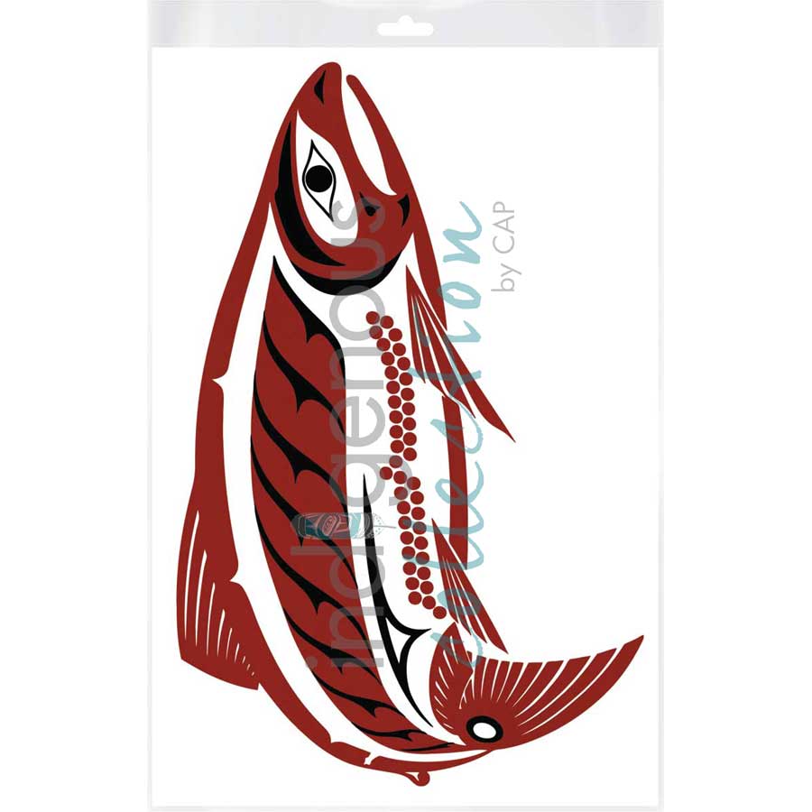 Haida Salmon by artist Clarence Mills - Haida. Indigenous Collection