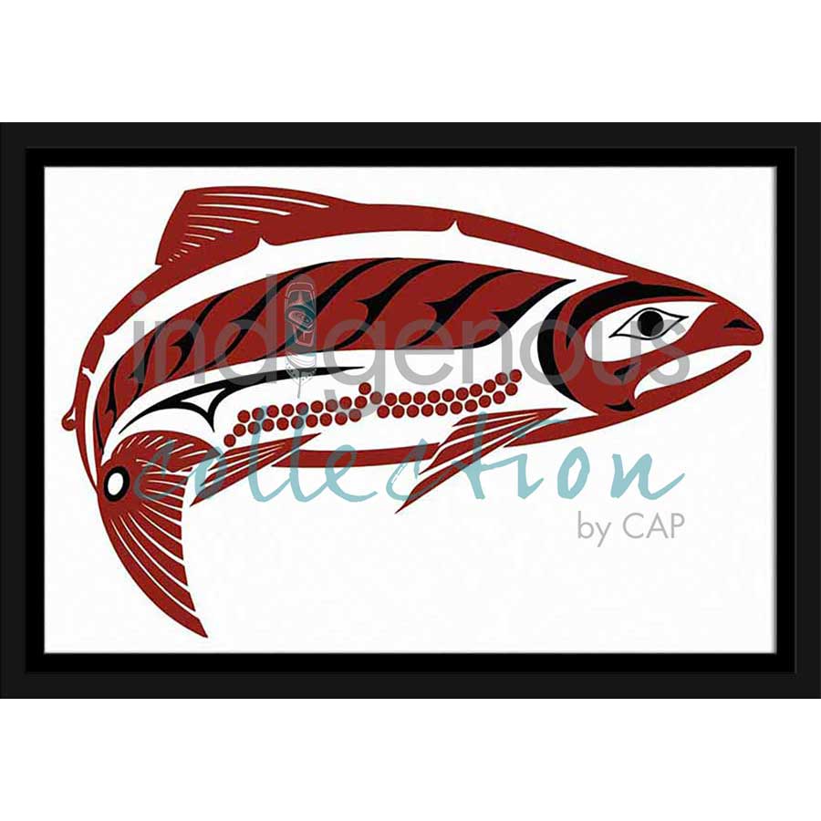 Haida Salmon by artist Clarence Mills - Haida. Indigenous Collection