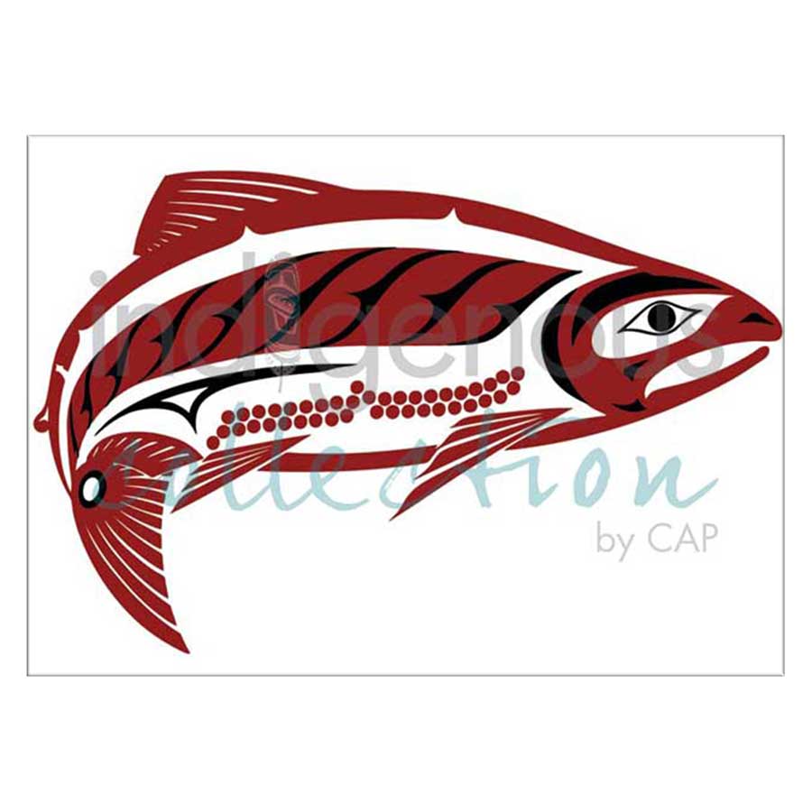 Haida Salmon Canvas Prints