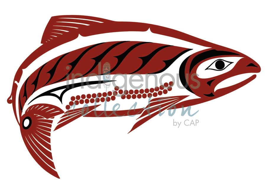 Haida Salmon by artist Clarence Mills