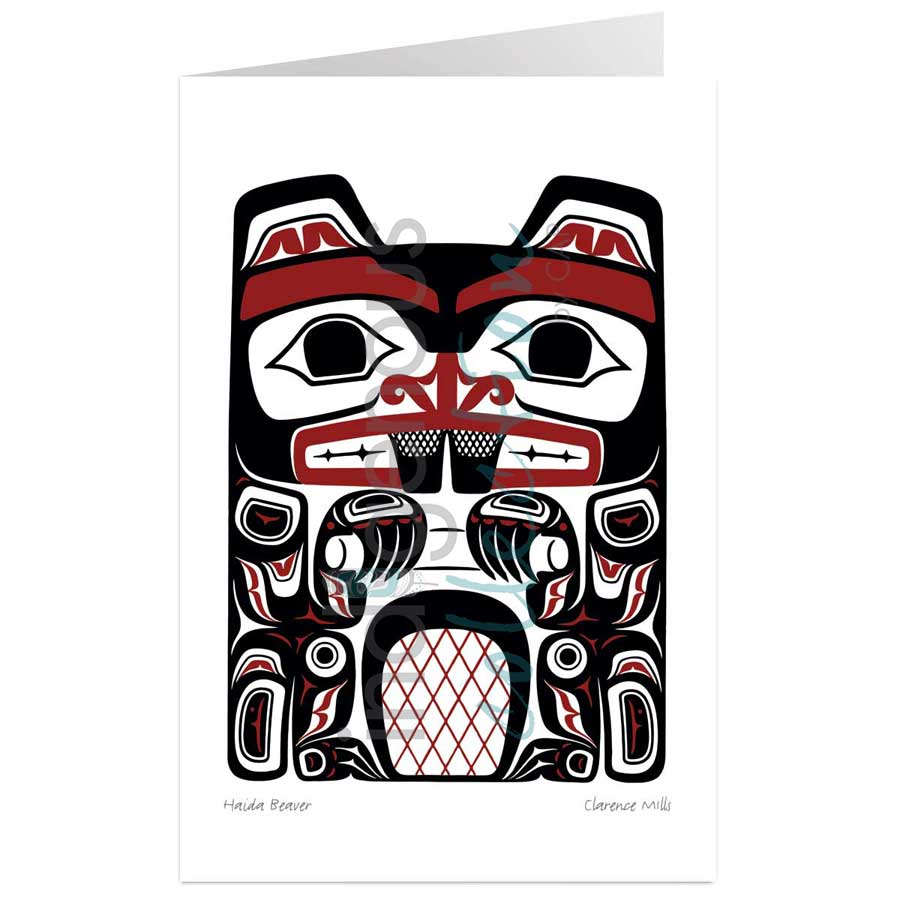Haida Beaver by artist Clarence Mills