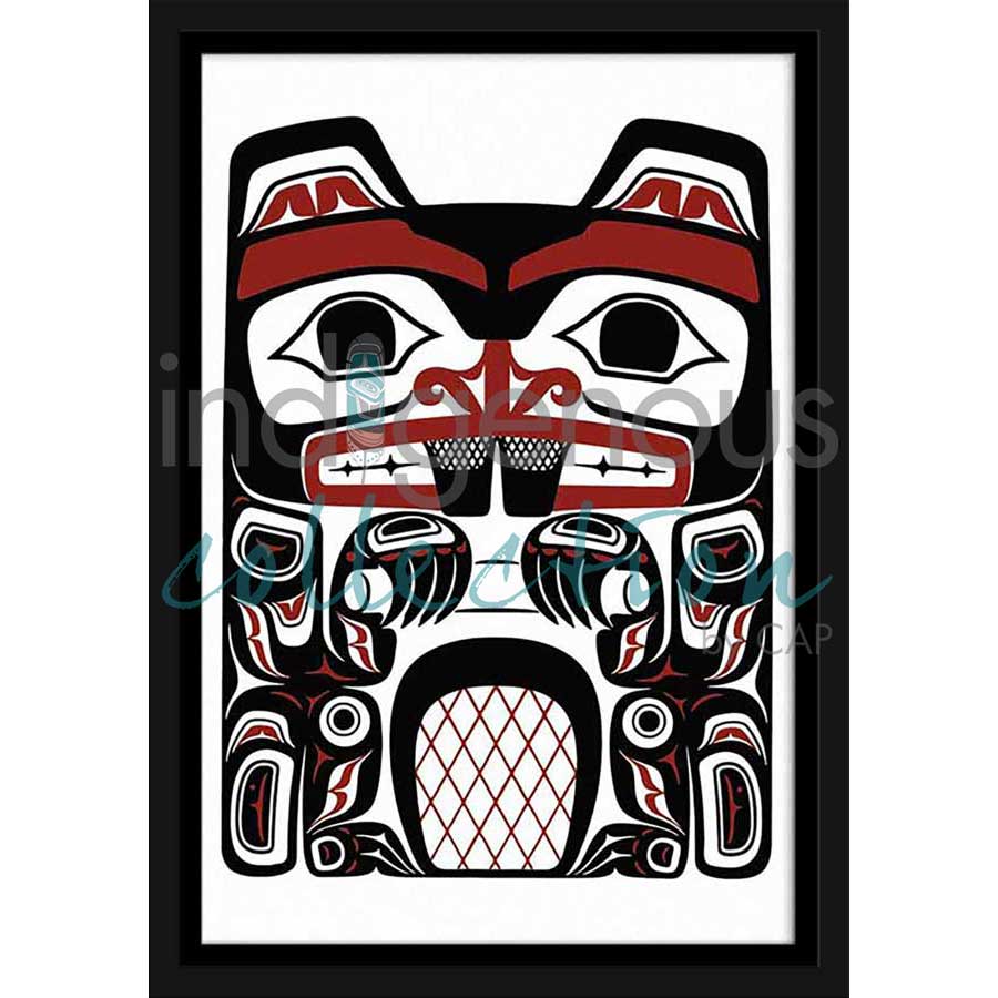 Haida Beaver by artist Clarence Mills - Haida. Indigenous Collection