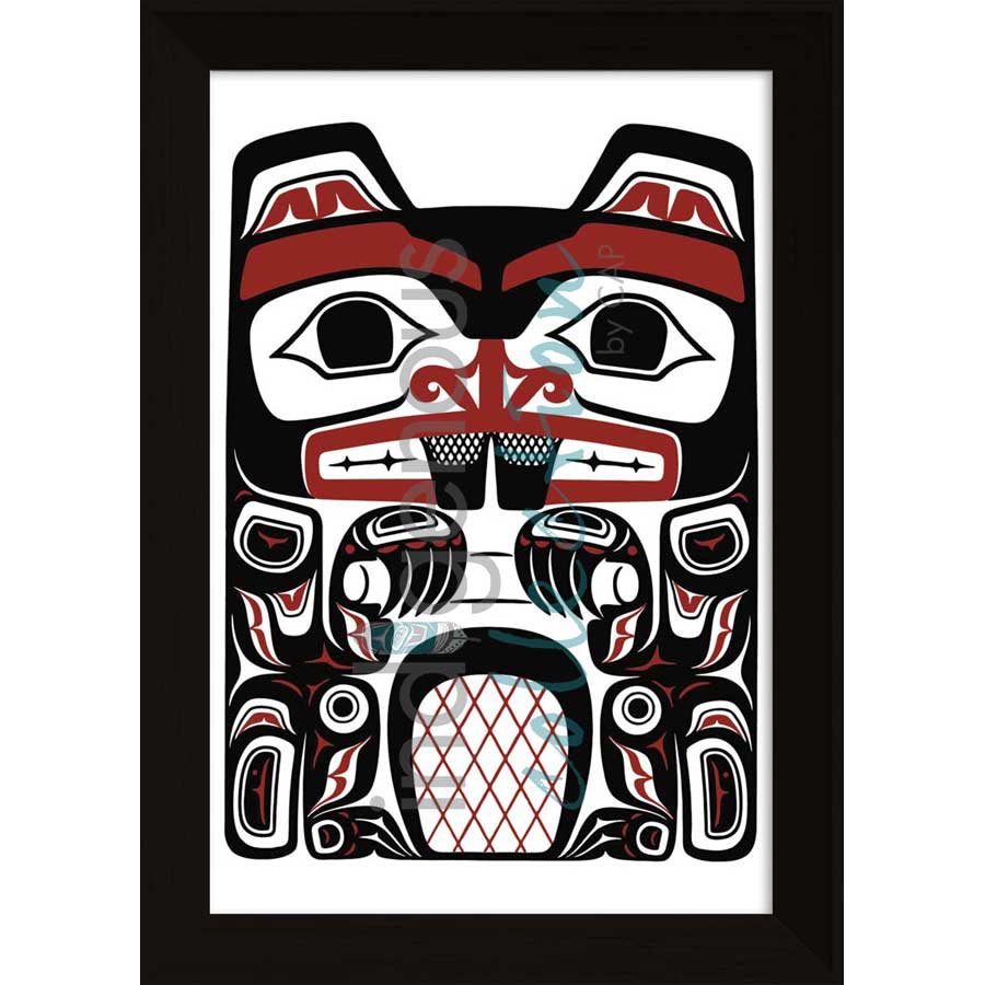 Haida Beaver by artist Clarence Mills - Haida. Indigenous Collection