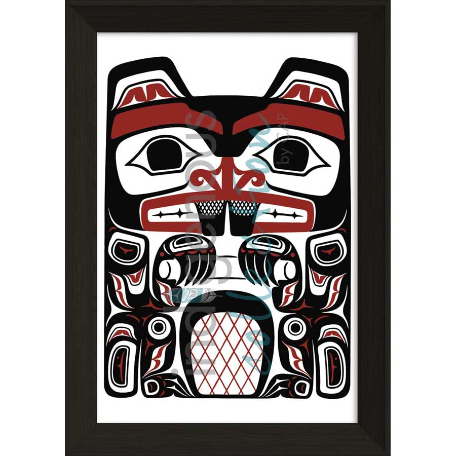 Haida Beaver by artist Clarence Mills - Haida. Indigenous Collection