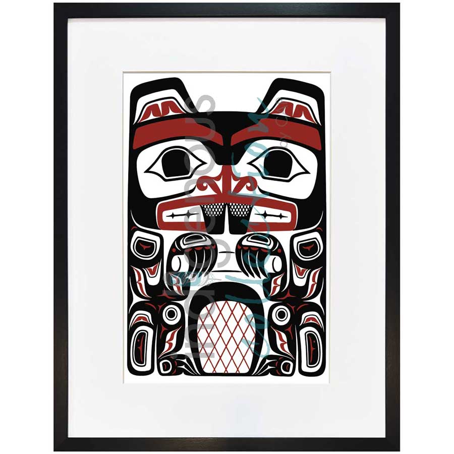 Haida Beaver by artist Clarence Mills - Haida. Indigenous Collection