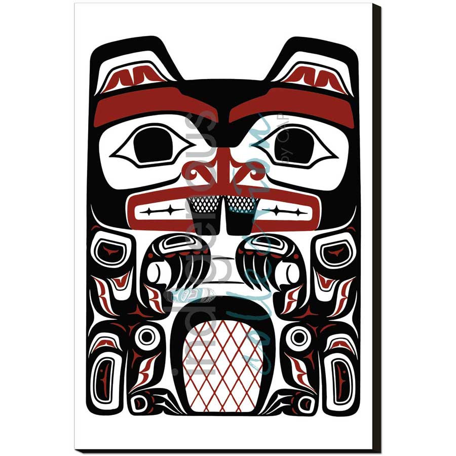 Haida Beaver by artist Clarence Mills - Haida. Indigenous Collection