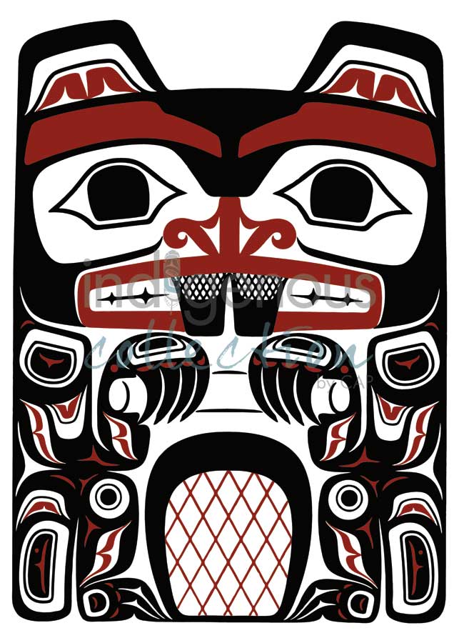 Haida Beaver by artist Clarence Mills