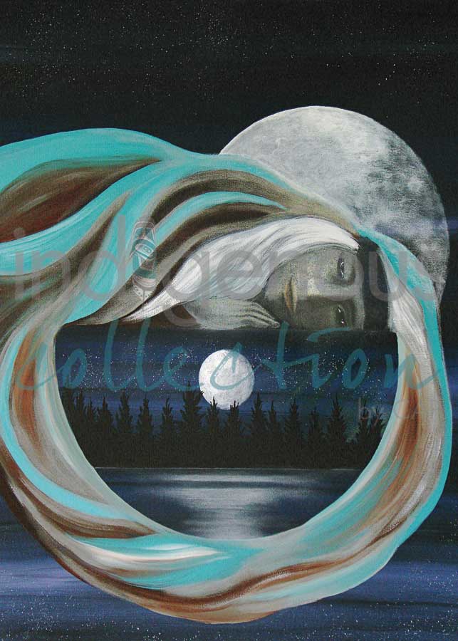 Listening Woman by artist Betty Albert