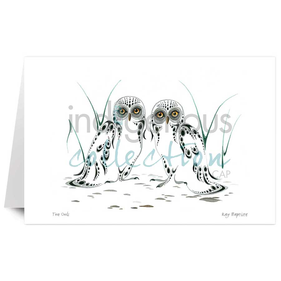 Two Owls by artist Ray Baptiste