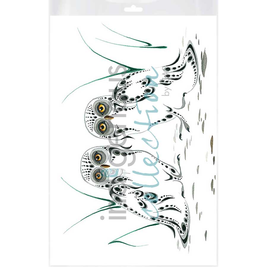 Two Owls by artist Ray Baptiste - Ojibway. Indigenous Collection